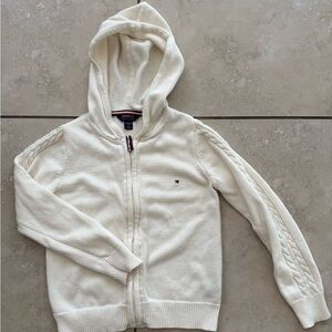 Tommy Hilfiger Kids Knit Cream Hoodie